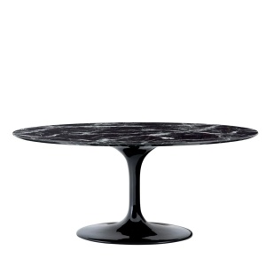 Masa design LUX Solo Oval 170x110cm, negru 112051 HZ