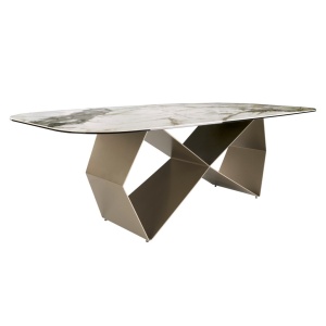 Masa dining deosebita design LUX Porcelain-Marble 240cm - Img 2