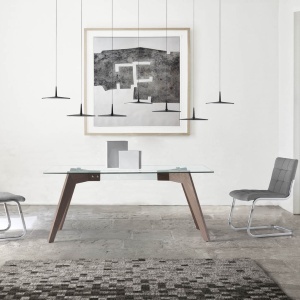 Masa dining design deosebit Walnut Wood, 160x95cm AC-W1008DT - Img 5