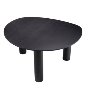 Masa dining moderna design LUX Lombardo negru 149x128cm - Img 3