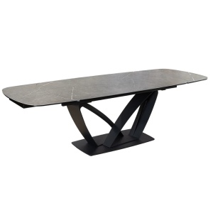 Masa Extensibila cu Blat Ceramic, Grafit, PAPILLON 180-220-260cm
