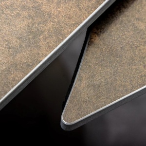 Masa extensibila cu design prin rotire Inception 130-190cm aspect ruginiu - Img 5