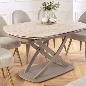 Masa extensibila cu design prin rotire Inception 130-190cm natur - Img 3