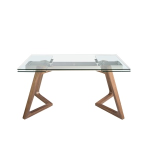 Masa extensibila deosebita design LUX Glass 160-240x90cm - Img 5