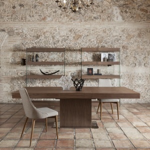 Masa extensibila Walnut, 180-240x100cm AC-LE025 - Img 4
