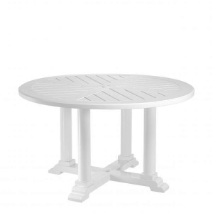 Masa pentru interior si exterior Bell Rive alb, 130cm 112851 HZ