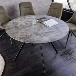 Masa rotunda design gri beton ATELIER 100cm - Img 10