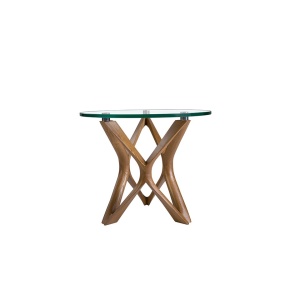 Masuta auxiliara design minimalist Walnut - Img 7