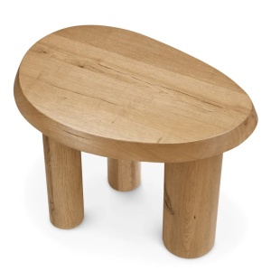 Masuta auxiliara din lemn design LUX Prelude, Reclaimed oak - Img 4
