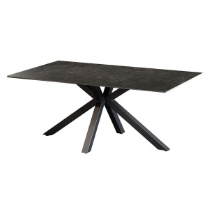 Masuta de cafea cu blat ceramic GALAXIE gri 100x60cm - Img 2