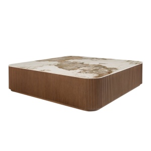 Masuta de cafea deosebita design LUX Walnut-Marble - Img 3
