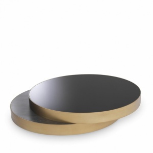 Masuta de cafea design LUX cu blat din sticla Griffith 114419 HZ