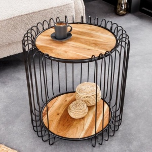 Masuta de cafea, Metal, Lemn, TRUE ELEMENTS 50cm - Img 11