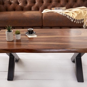 Masuta design industrial Amazonas X 110cm Sheesham - Img 3