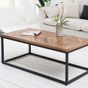 Masuta design industrial vintage Infinity Home 100cm Mango - Img 5