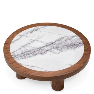 Masuta Design LUX, Marmura, Furnir Nuc, Presedio 100cm - Img 5