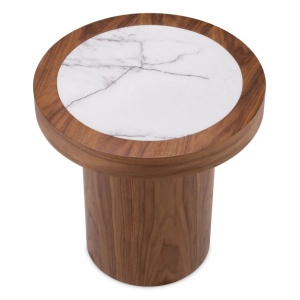 Masuta Design LUX, Marmura, Furnir Nuc, Presedio 50cm - Img 4
