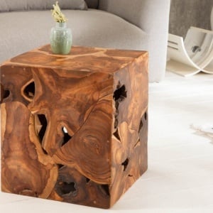 Masuta design unicat Square 40cm Teak - Img 4