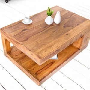 Masuta din lemn Giant XL 90x60cm Sheesham - Img 4
