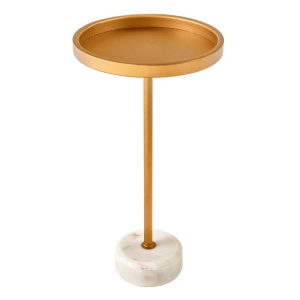 Masuta Laterala, Marmura, Metal, TRAYFUL 60cm, A-44849 VC