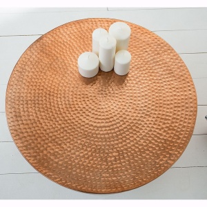 Masuta Living eleganta din metal Optik 70cm cupru A-37912 VC - Img 4