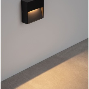 Mini Aplica perete exterior IP65, LED CCT Til negru - Img 5