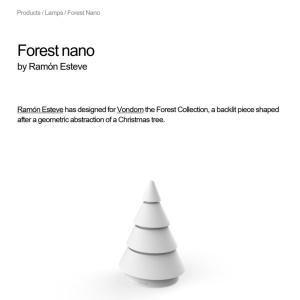 Mini Brad Decorativ NANO FOREST ILUMINAT LED RGBW Vondom 45419 universul-luminii.ro