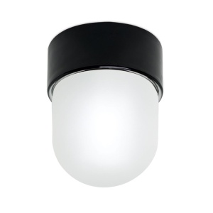 Mini Plafoniera din ceramica neagra OSTIA