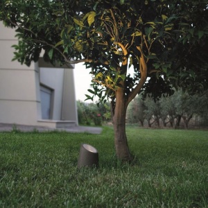 Mini stalp decorativ iluminat exterior IP65 FOX gri