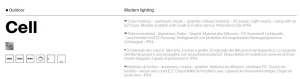 Mini Stalp iluminat exterior IP54 Cell H-22cm 182919 universul-luminii.ro