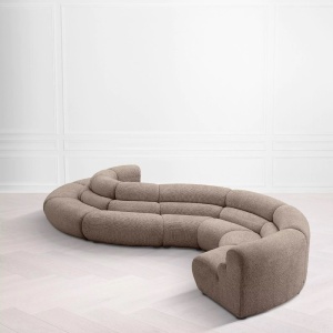 Modul colt exterior, Canapea modulara design LUX Lindau, sand - Img 3