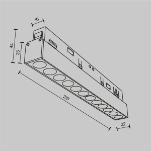 Modul LED pentru sina magnetica Points Exility 2700-6000K 1W 36 grade Dim Smart - Img 6