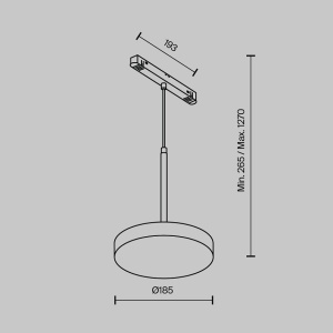 Modul LED suspendat, accesoriu pentru sina magnetica Exility, Plato Smart 238749 universul-luminii.ro