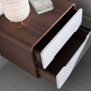 Noptiera cu 2 sertare design elegant Bonni - Img 2