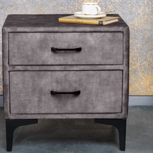 Noptiera design modern Boutique 50cm, gri inchis - Img 4