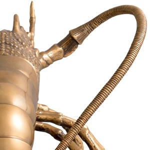 Obiect decorativ din alama masiva design LUX Lobster - Img 5