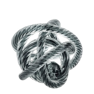 Obiect decorativ LUX Dominico M, diam.15cm gri 113528 HZ - Img 3