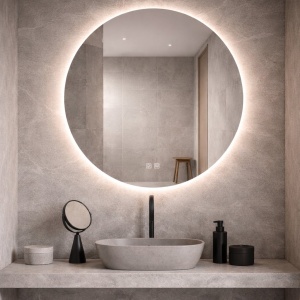 Oglinda baie cu iluminat LED 19W 3000K-4000K IP44 80cm