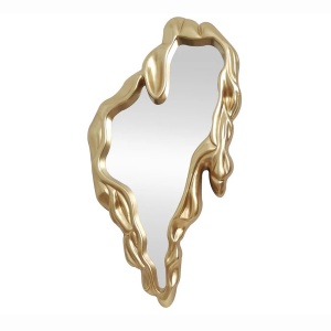 Oglinda de perete decorativa FLUIDUM 150cm auriu