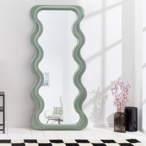 Oglinda de perete design modern CURVY 160cm, verde salvie A-43160 VC - Img 9