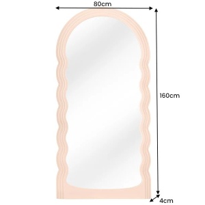 Oglinda de perete design modern Wave 160cm, caisa - Img 8