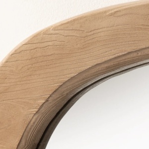 Oglinda de perete ovala ORGANIC 105cm lemn de pin - Img 4