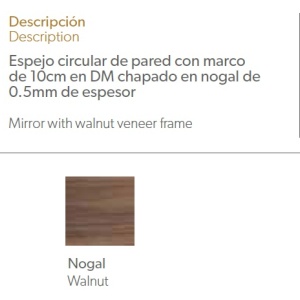Oglinda decorativa Alline, 90cm AC-296-G2 - Img 7