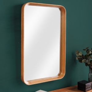 Oglinda decorativa cu rama din lemn Amsterdam 80cm - Img 4