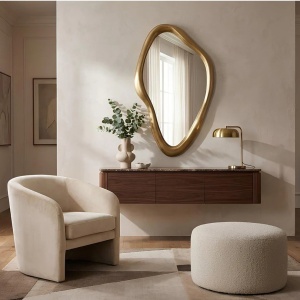 Oglinda decorativa MARQUISE 150cm auriu - Img 2
