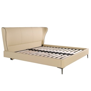 Pat dublu tapitat design LUX Cream 180x200cm - Img 3