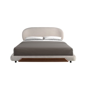 Pat dublu tapitat design LUX Light grey 180x200cm - Img 5