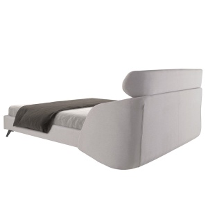 Pat dublu tapitat design LUX Light grey 180x200cm - Img 5