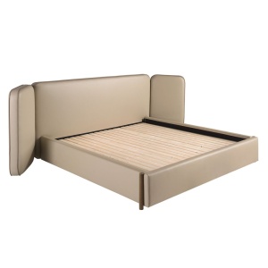 Pat dublu tapitat design LUX Mink 180x200cm - Img 2