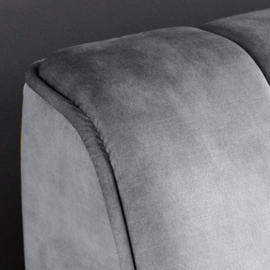 Pat elegant tapitat cu catifea gri, Amsterdam 180x200cm A-46164 VC - Img 10